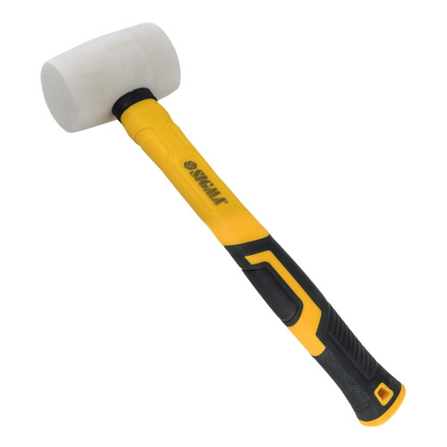 Киянка резиновая белая 225 г фиберглассовая рукоятка SIGMA (4317281)