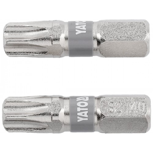 Біти для шуруповерта YATO; "TORX" T40 х 25 мм. сталь S2. 6-гранний хвостовик 1/4", YT-78016