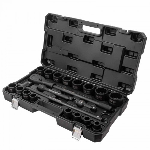Набір інструменту 3/4" 21 предмет, з ударними головками 12гран. JCB Tools JCB-6213-9MPB