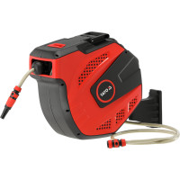 Шланг водяний ПВХ YATO на автозмот котушці з 4-сполуч муфтами 1/2