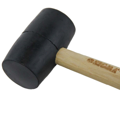 Киянка резиновая черная 340 г деревянная рукоятка SIGMA (4317711)
