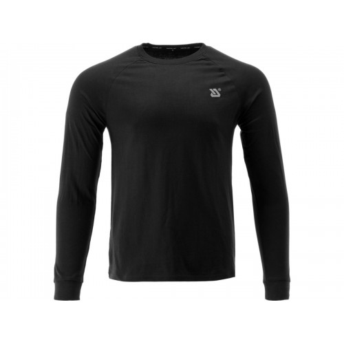 Футболка черная, с длинными рукавами YATO разм. 2XL/ 78 см х 61 см, 100%-хлопок [40]