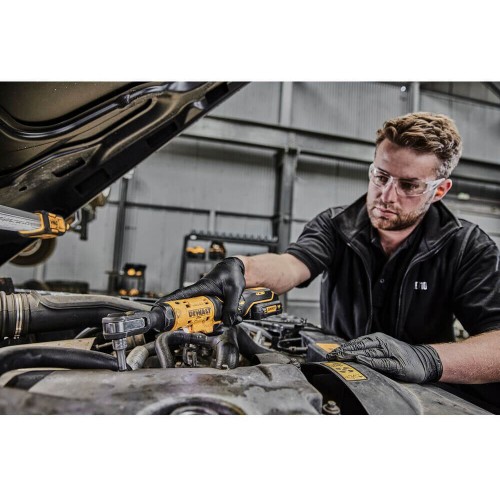 Гайковерт кутовий - трещотка акумуляторний безщітковий 3/8", 81 Нм; DeWALT DCF503L1G