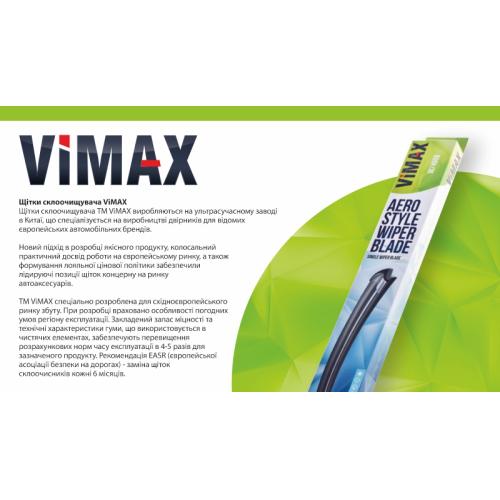 Щетка стеклоочистителя бескаркасная VIMAX 28" (700 мм) (DD-SW28-700)