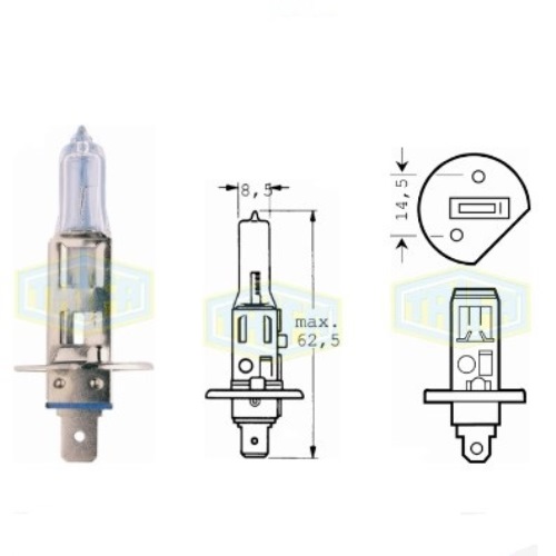 Лампа автомобільна Галогенна лампа для фари Trifa H1 12V 55W PRIME (51655)
