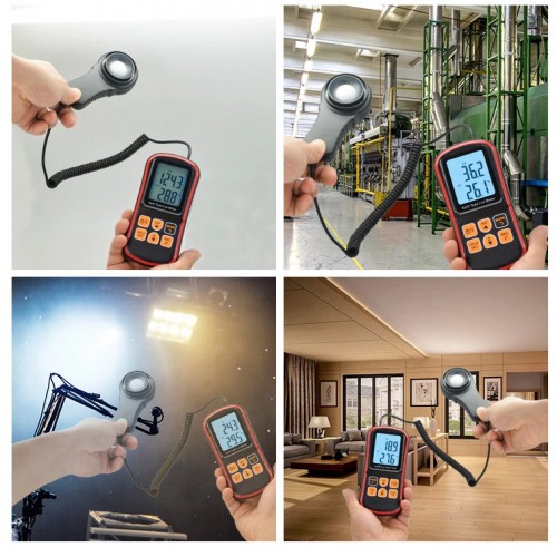 Цифровой люксметр + термометр, USB 200000 Lux BENETECH GM1030C