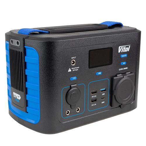 Портативный источник питания Vitol TV300, 220В/300Вт/Li-ion NCM 281Вт/ч, чистый синус (TV300)