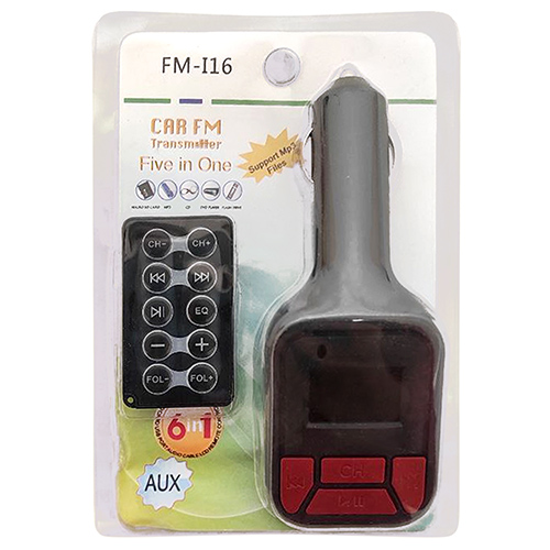 Модулятор FM 6в1 i16 12-24v Bluetooth (FM i16)