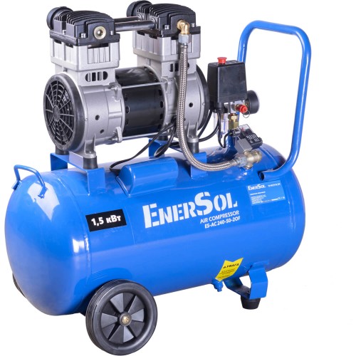 Компрессор воздушный безмасляный 50 л; 240 л/мин; 230 В EnerSol ES-AC240-50-2OF