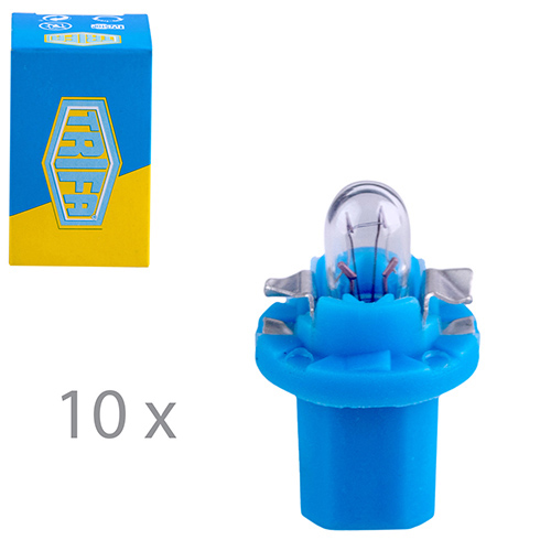 Лампа автомобильная с клиновидним цоколем Trifa 12V 1,2W BX 8,5d light blue (02733)