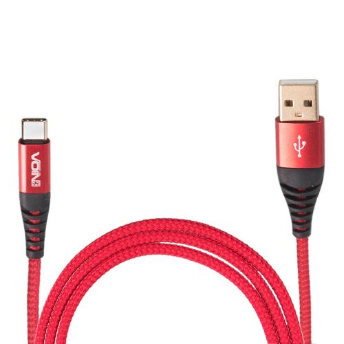 Кабель VOIN CC-4202C RD USB - Type C 3А, 2m, red (быстрая зарядка/передача данных) (CC-4202C RD)