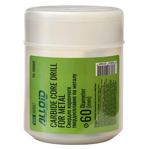 Сверло корончатое твердосплавное по металлу Alloid Base 60мм