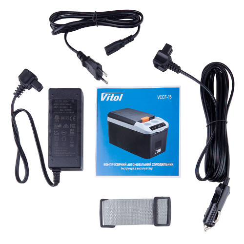 Компресорний холодильник 15 л VITOL VCCF-15 (12V / 24V / 220V)