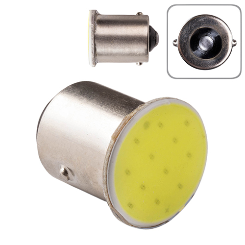 Лампа PULSO/габаритная/LED 1156/S25/BA15s/P21W/COB/12v/1.2w/114lm White (LP-211146)