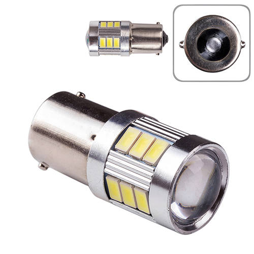 Лампа PULSO/габаритная/LED 1156/S25/BA15s/P21W/18SMD-5730/12v/2w/180lm White (LP-201816)