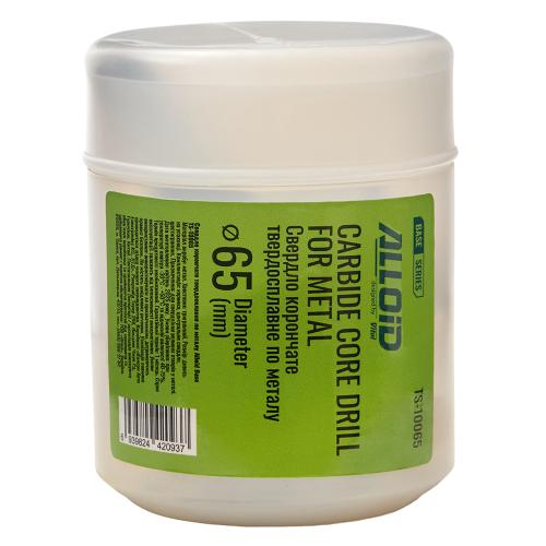 Сверло корончатое твердосплавное по металлу Alloid Base 65мм