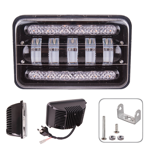 Фара робочого світла + DRL LP-7717 HI+LOW (170*110*80) 9-36V/50W/6000K (LP-7717)