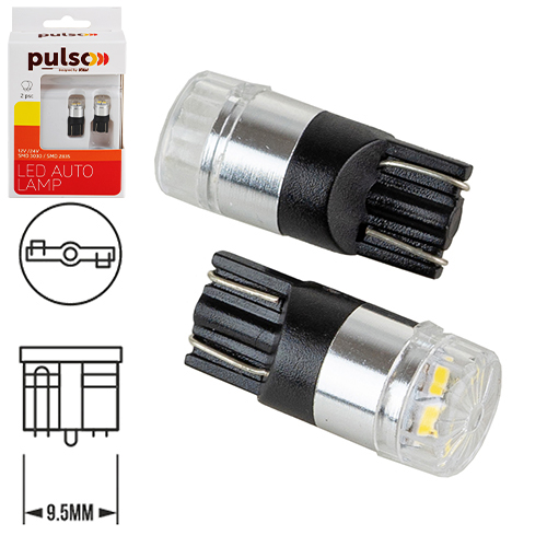 Лампа PULSO/габаритная/LED T10/W2.1x9.5d/2SMD-2835/9-18v/120lm (LP-66161)