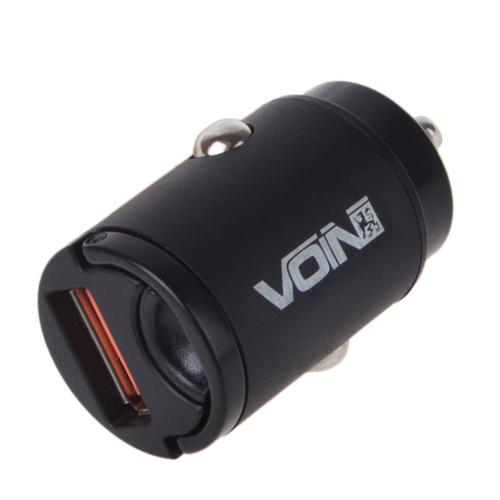 Автомобильное зарядное устройство VOIN 30W, 1USB QC4.0 12/24V (4.5V*5A, 5V*4.5A, 9V*3A,12V*2.5A) (C-30160Q)