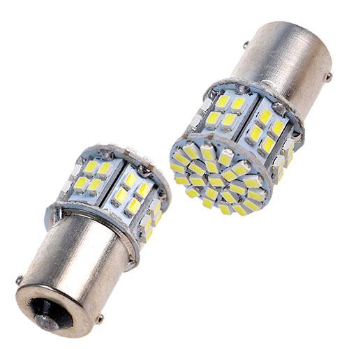 Лампа диодная S25 1156-1206-50SMD 1 контакт 09856 (1156-1206-50MD 1)