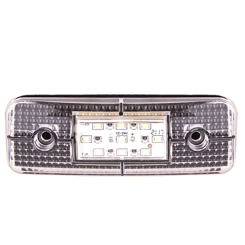 Повторитель габарита (овал) 9 LED 12/24V белый (TH-930-white)