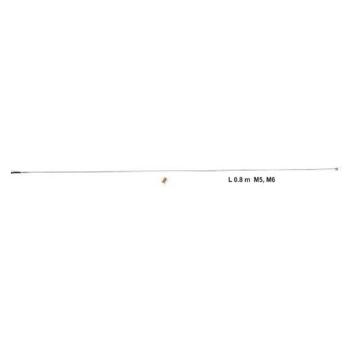 Антенна/наконечник 61148 L-0,8м/М6,0х1,0мм+адаптер M6/M5/кулек (61148)