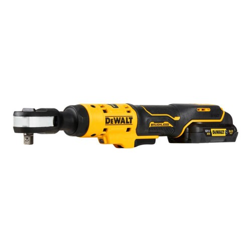 Гайковерт кутовий - трещотка акумуляторний безщітковий 3/8", 81 Нм; DeWALT DCF503L1G