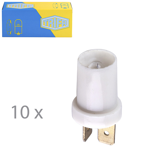 Лампа автомобильная с клиновидним цоколем Trifa 24V 2,4W REF9 T2 white (02771)