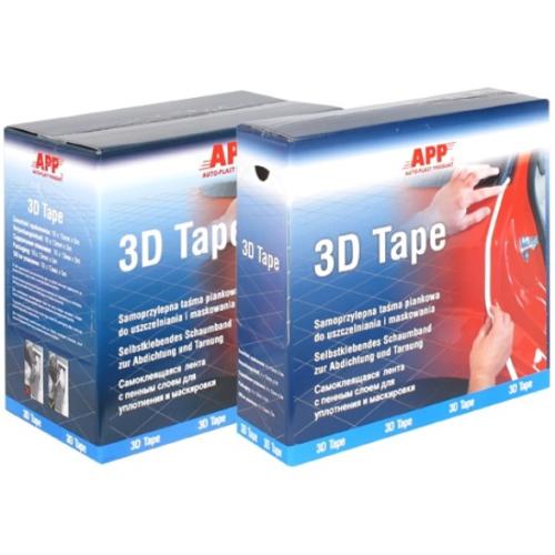APP Самоклеящийся уплотнительный валик 3D Tape 13мм*50м, белый (070350)