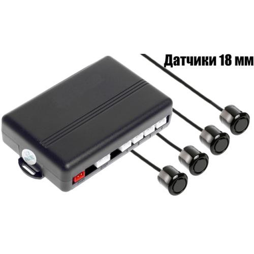 Парктроник TIGER PS-41/LED/4 датчика D=18mm/коннектор/black/black (PS-41)