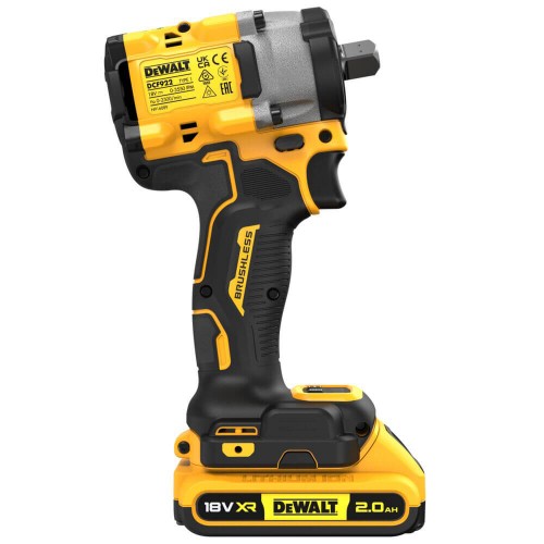 Гайковерт ударный аккумуляторный бесщёточный 610 Нм; DeWALT DCF922D2T