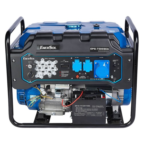 Генератор бензиновий 7.5 кВт; EnerSol EPG-7500SEA