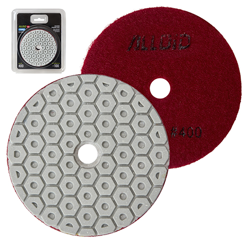 Круг алмазный шлифовальный  на липучке Alloid Pro COMBS 100 мм,  зерно  400