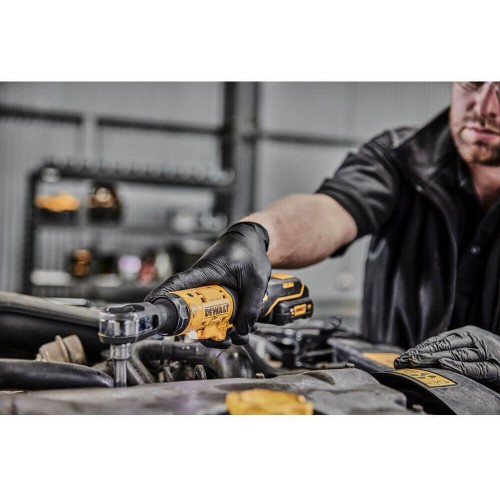Гайковерт кутовий - трещотка акумуляторний безщітковий 3/8", 81 Нм; DeWALT DCF503L1G