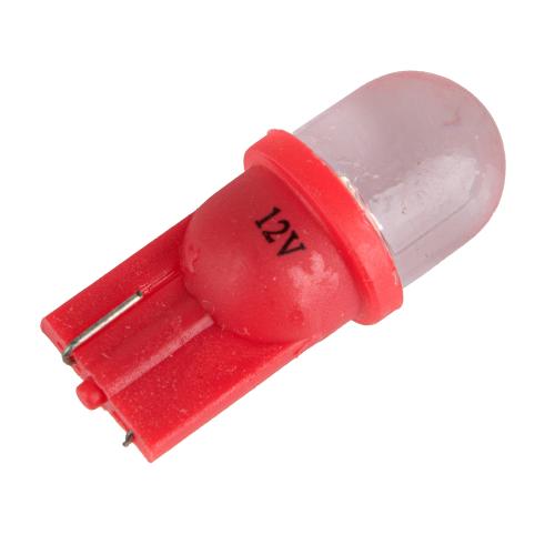 Лампа автомобільна Світлодіодна LED з пластиковим цоколем Trifa 12V 0,27W W2,1x9,5d T10 20mA red (02803)