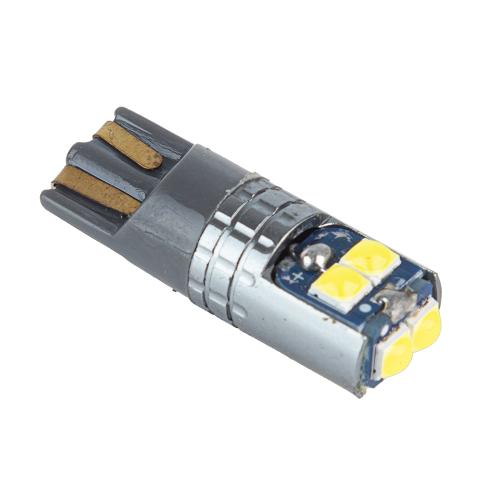 Лампа PULSO/габаритная/LED T10/W2.1x9.5d/W5W/6SMD-3030 CANBUS/12v/1,9w/170lm White (LP-60390)