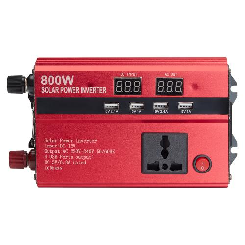 Преобразователь напряжения 12-220V 800W Solar Power Inverter