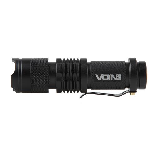 Фонарик ручной VOIN VL-3028, LED XPE, 100Lm, зум, алюминий, 1хАА (не в комплекте) (VL-3028)