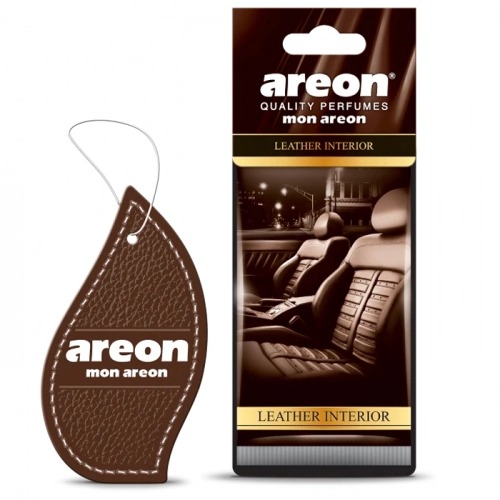 Освежитель воздуха AREON сухой листик "Mon" Leather Interior (МА42)