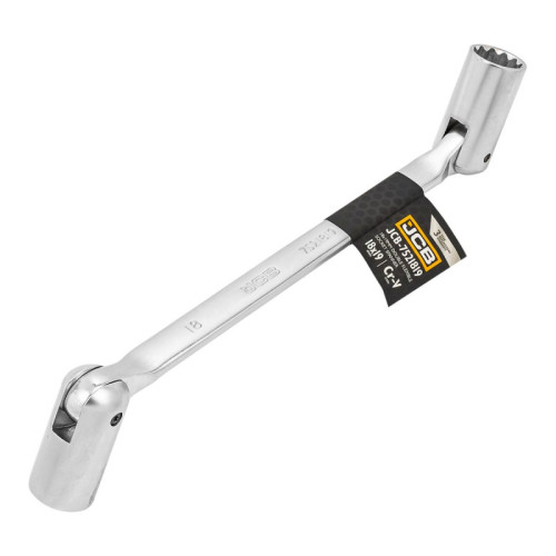 Ключ торцевий двосторонній з шарніром 18х19мм JCB-7521819