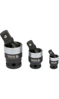 Карданчики ударные  YATO: квадрати- 1/2", 3/8", 1/4", 3 шт 