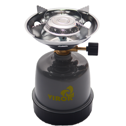 Горелка газовая туристическая VIROK PIEZO для 190 г баллона 44V140.