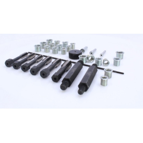 Набор метчиков для восстановления резьб свеч накаливания 33 единиц SATRA S-GP33TK