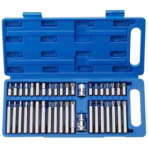 Набор бит с адаптерами TORX, HEX, SPLINE 1/2" и 3/8", 40 ед. – REWOLT T1347
