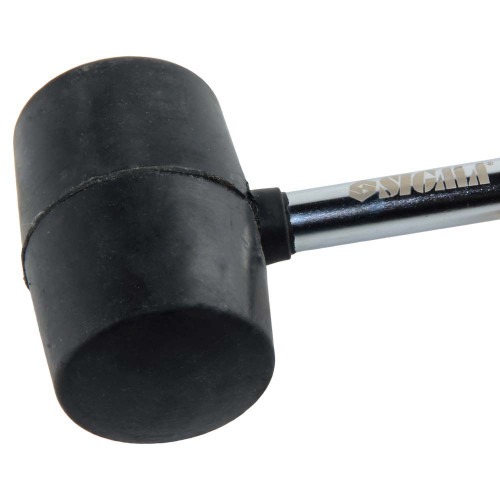 Киянка резиновая черная 225 г металлическая обрезиненная рукоятка SIGMA (4317461)