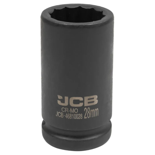 Головка торцевая ударная глубокая 3/4" 28 мм (12-гранная) JCB Tools JCB-46810028