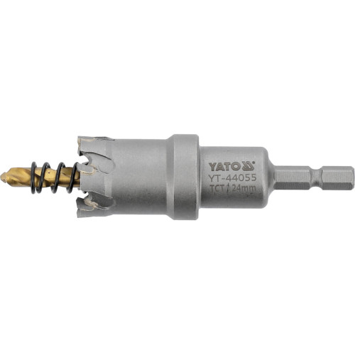 Сверло коронка по металлу TCT Ø24 x103 мм, YATO YT-44055