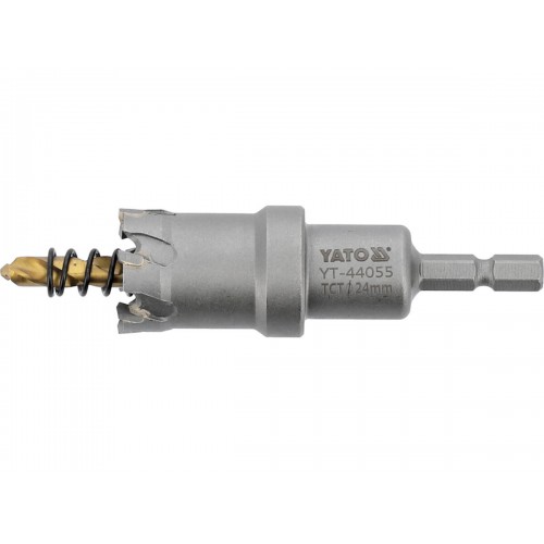 Сверло коронка по металлу TCT Ø24 x103 мм, YATO YT-44055