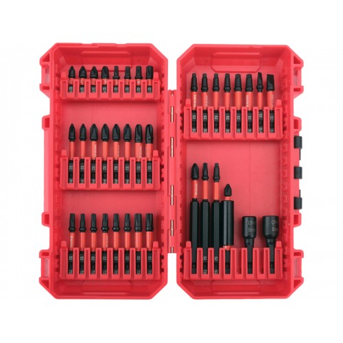 Набор ударных бит YATO PH, SQ, Torx, SL, магнитные насадки и держатель 1/4", 39 предметов YT-78076