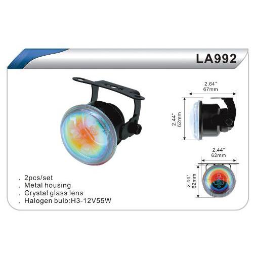 Фара дополнительная  DLAA  992-RY/H3-12V-55W/D=62mm (LA 992-RY)